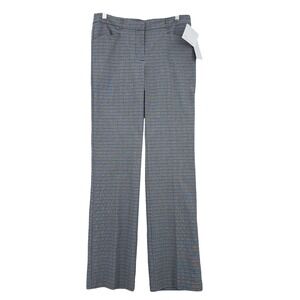 89th + Madison Dress Pants Women 8 Rayon Poly Blend Gray Plaid